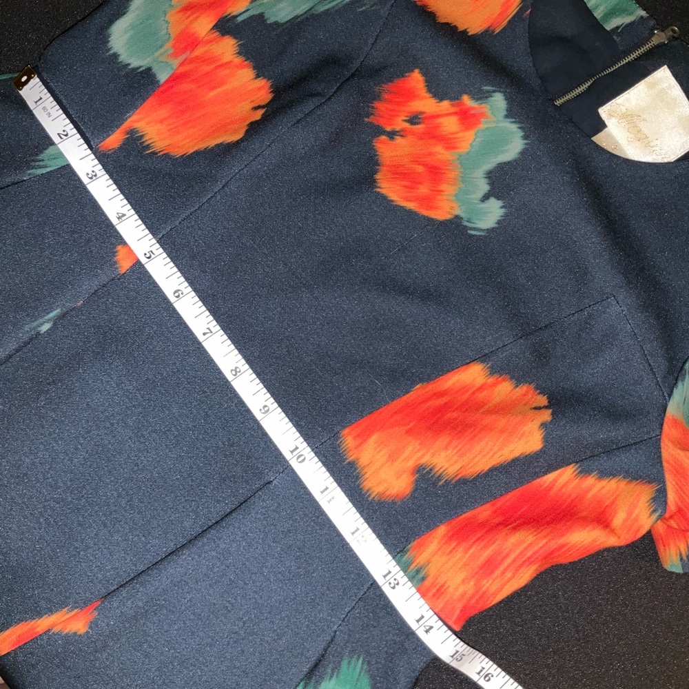 McGinn by Anthropologie Orange A-Line Puff Sleeve Midi Dress - Picture 11 of 12